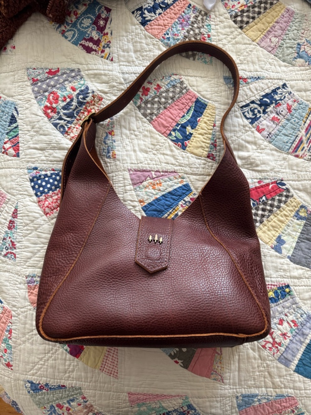 Flora Portland Leather Bag in Nutmeg